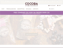 Tablet Screenshot of cocobachocolate.com